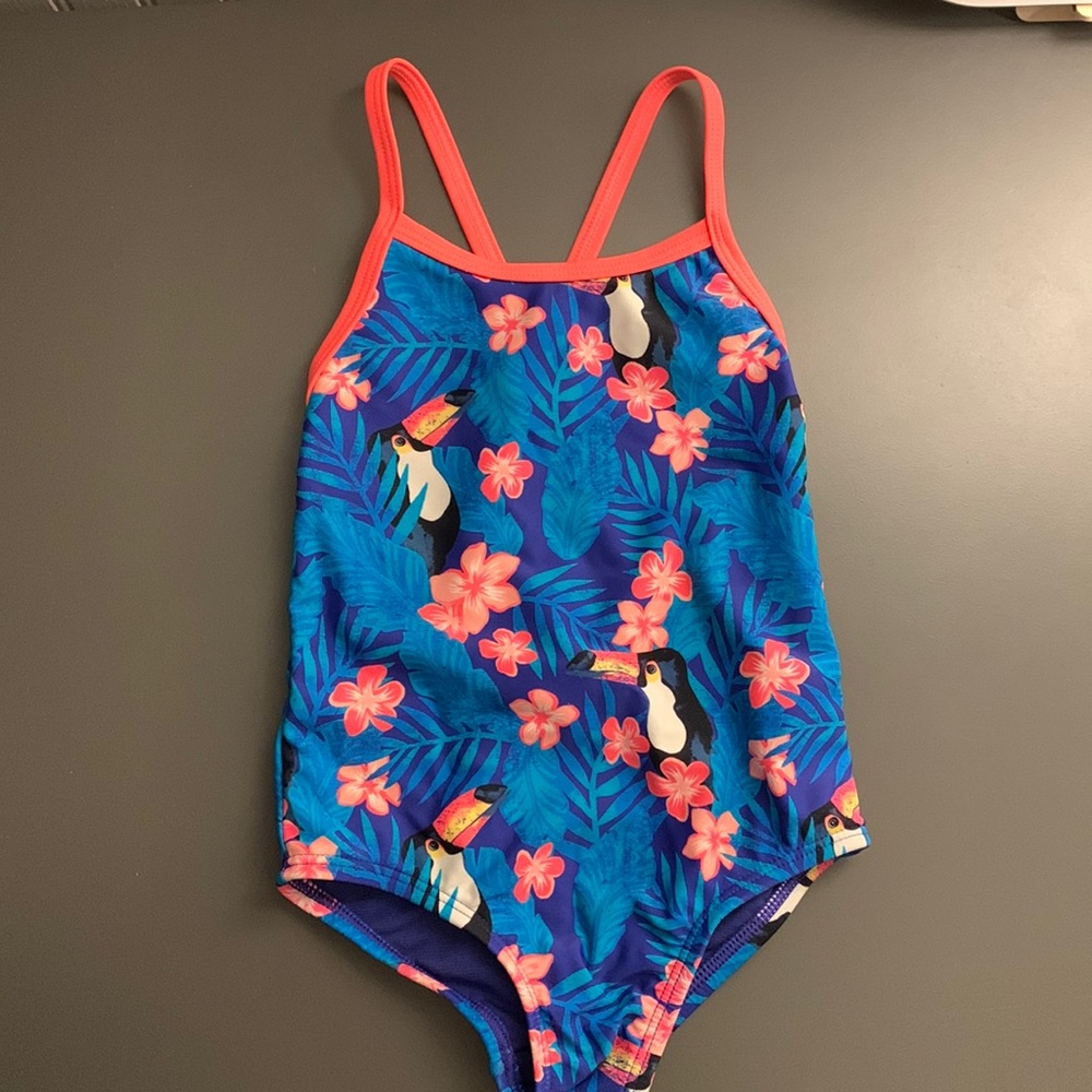 ROXY Girls one piece swimsuit - Adorable Toucan Print